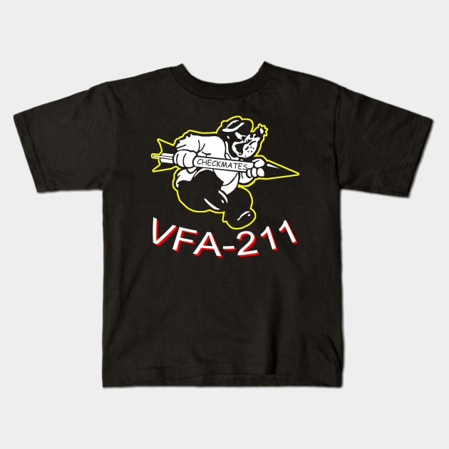 Checkmates VFA-211 Kids T-Shirt by TeeGo